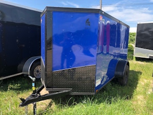 Spartan 5'x10' Enclosed Cargo Trailer w/ Rear Ramp Door (C1)