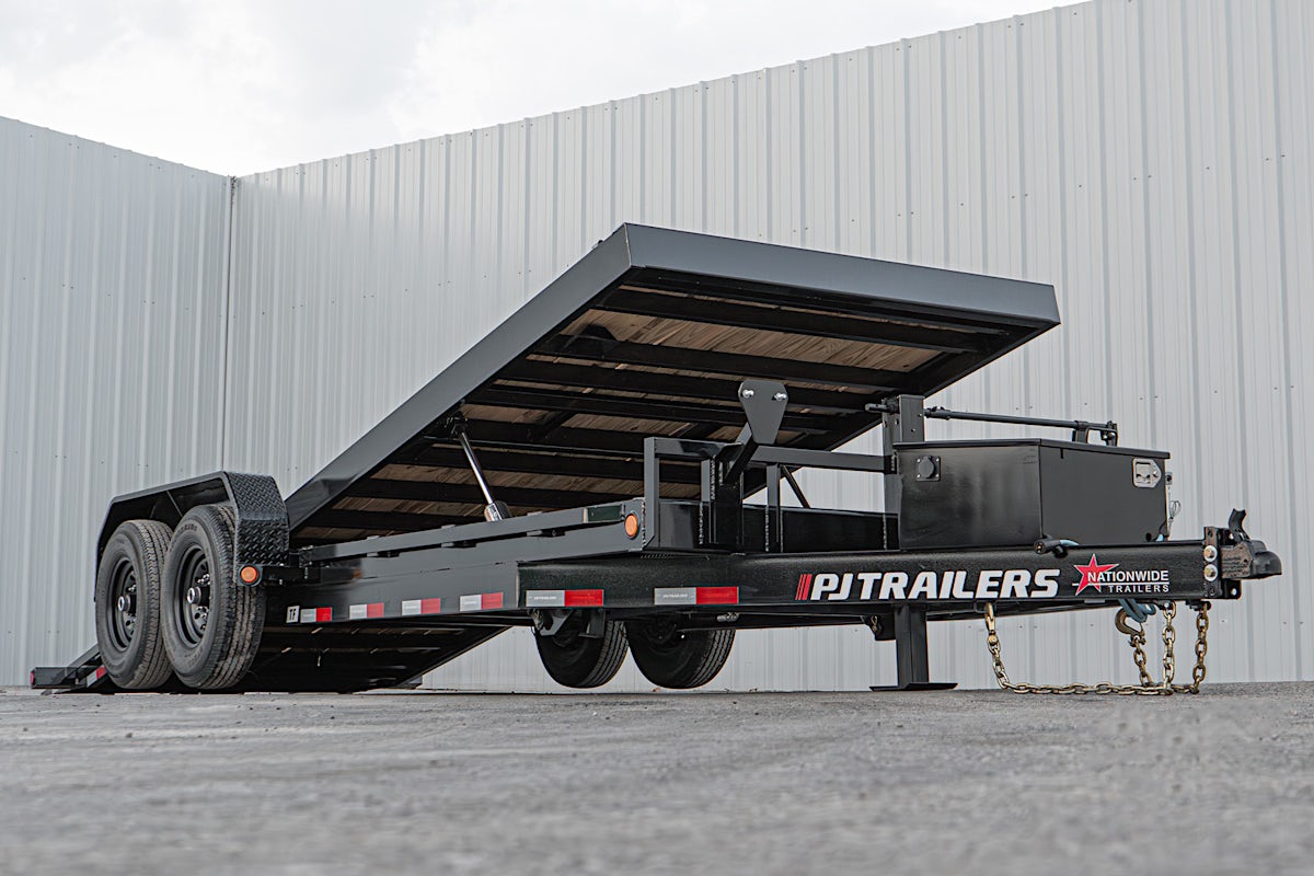 PJ Trailers 20'x82" Powered Full Deck Tilt Trailer (TF) - Image 5