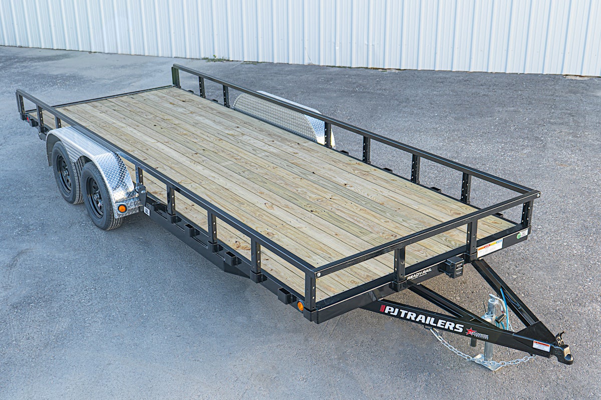 PJ Trailers 20'x83" Tandem Axle 4" Channel Utility Trailer (UL) - Image 4
