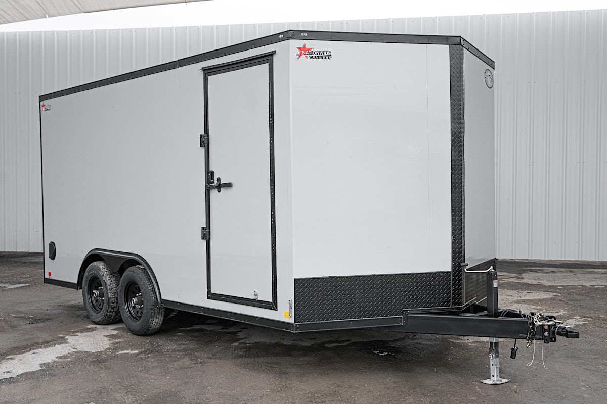 CellTech 8.5'x16' All-Steel Enclosed Cargo Trailer w/ Rear Ramp Door (C2) - Image 2