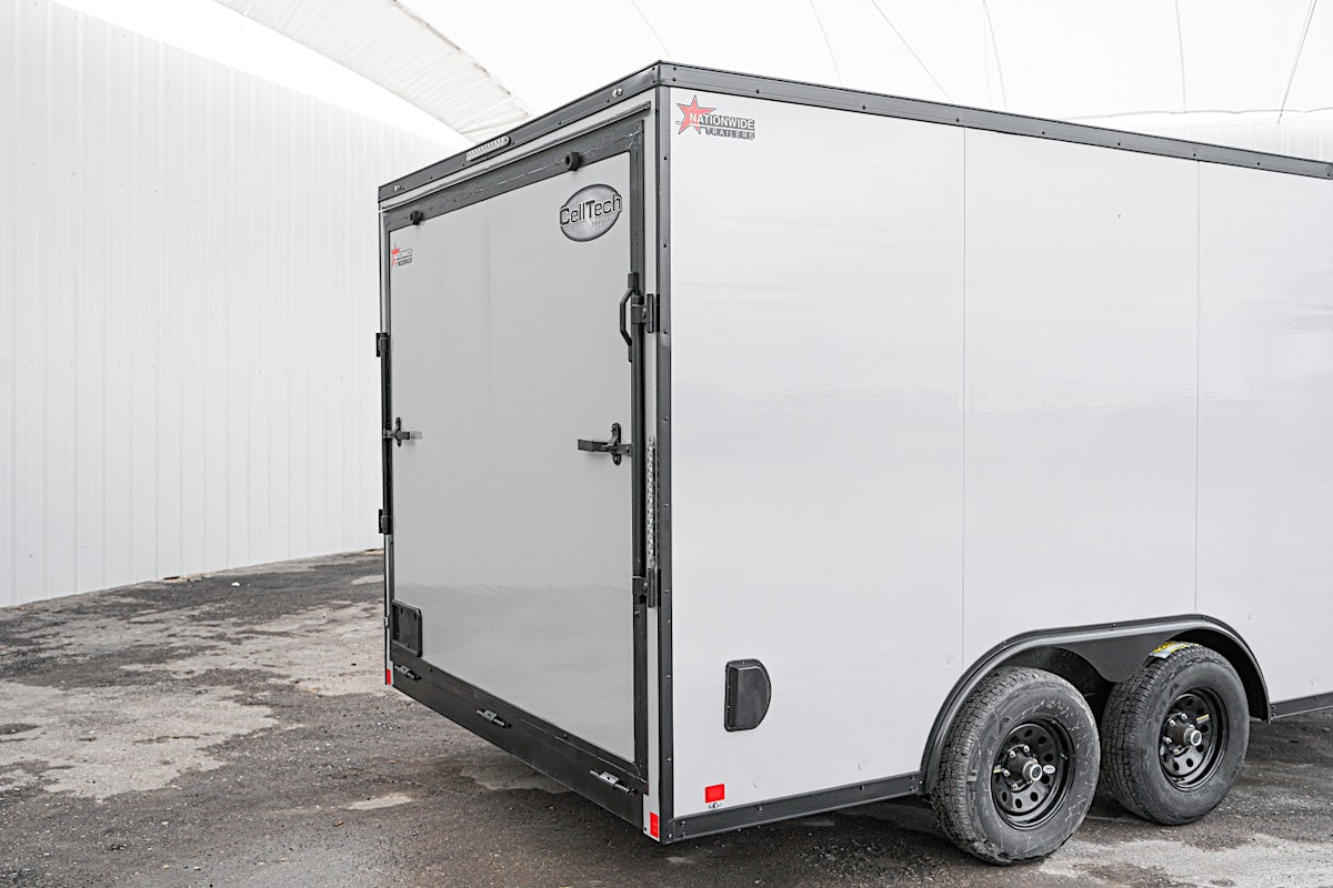 CellTech 8.5'x16' All-Steel Enclosed Cargo Trailer w/ Rear Ramp Door (C2) - Image 8