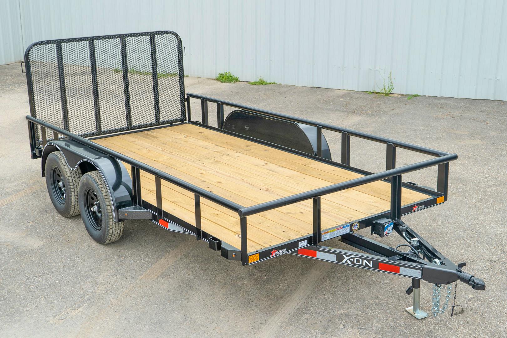 X-ON 14'x83" Utility Trailer w/ 4' Gate (U2) - Stock #84181 - Image 1 of 14