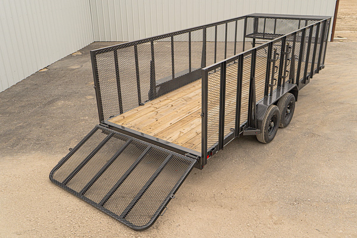 X-ON 20'x83" Landscape Trailer w/ 4' Sides & 4' Gate (L2) - Image 13
