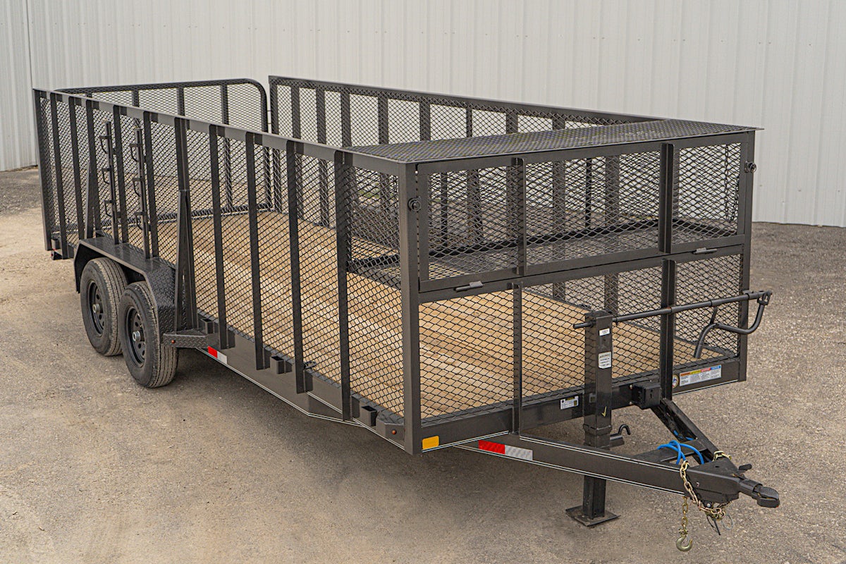 X-ON 20'x83" Landscape Trailer w/ 4' Sides & 4' Gate (L2) - Image 1