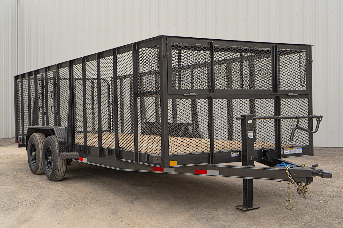 X-ON 20'x83" Landscape Trailer w/ 4' Sides & 4' Gate (L2) - Image 2