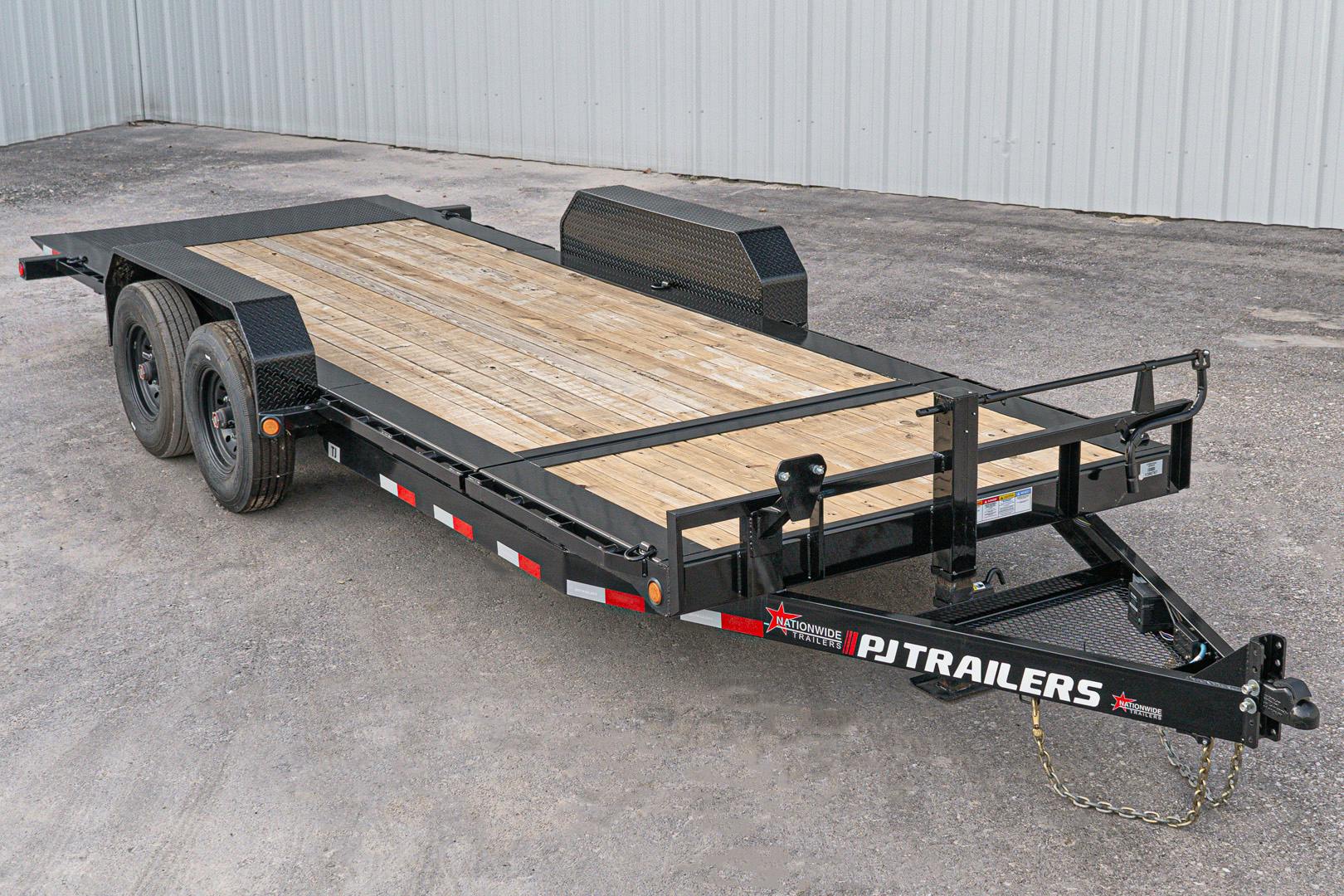 PJ Trailers 20'x82" 6" Channel Hydraulic Equipment Gravity Tilt Trailer (TJ) - Stock #84240 - Image 3 of 20