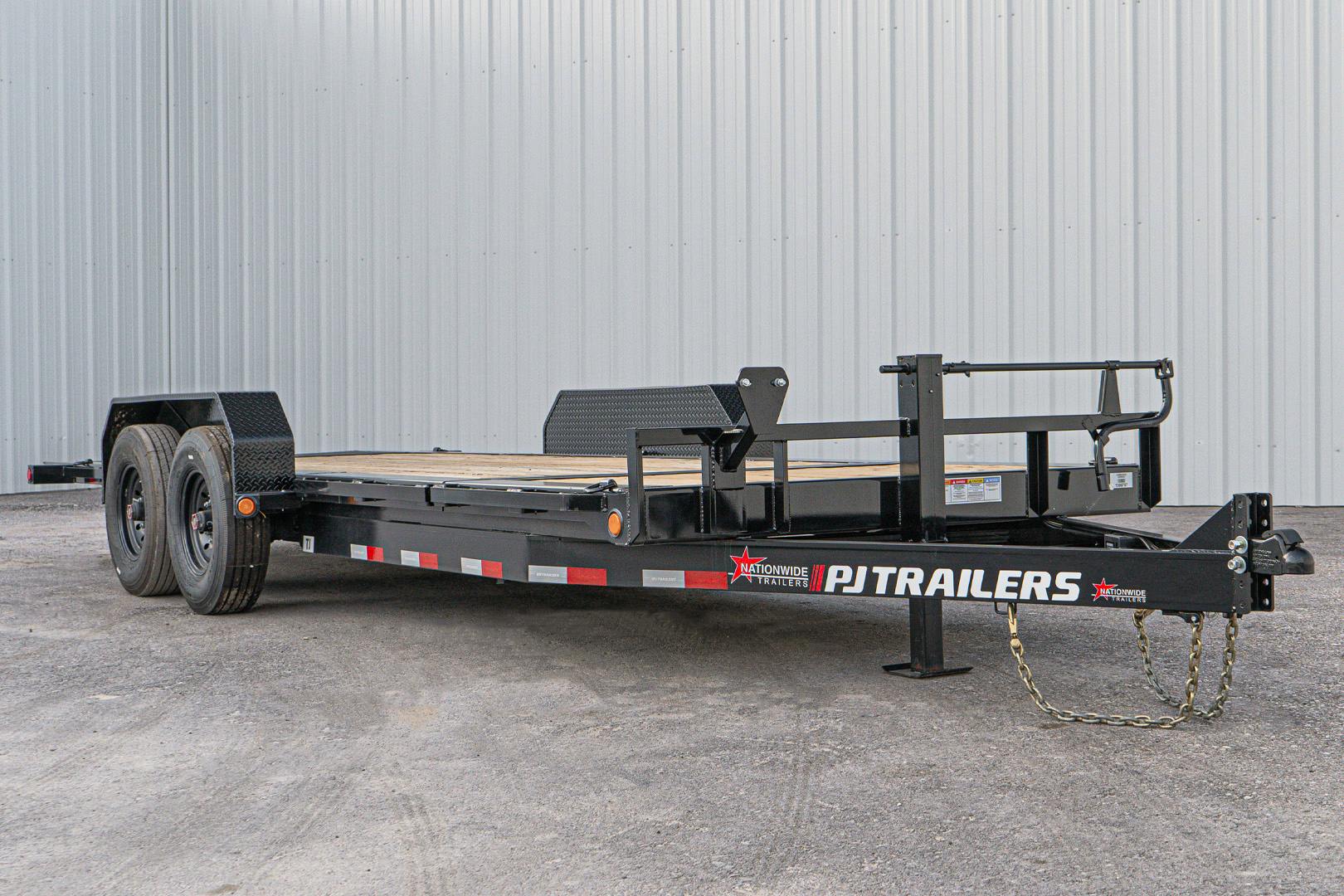 PJ Trailers 20'x82" 6" Channel Hydraulic Equipment Gravity Tilt Trailer (TJ) - Stock #84240 - Image 4 of 20