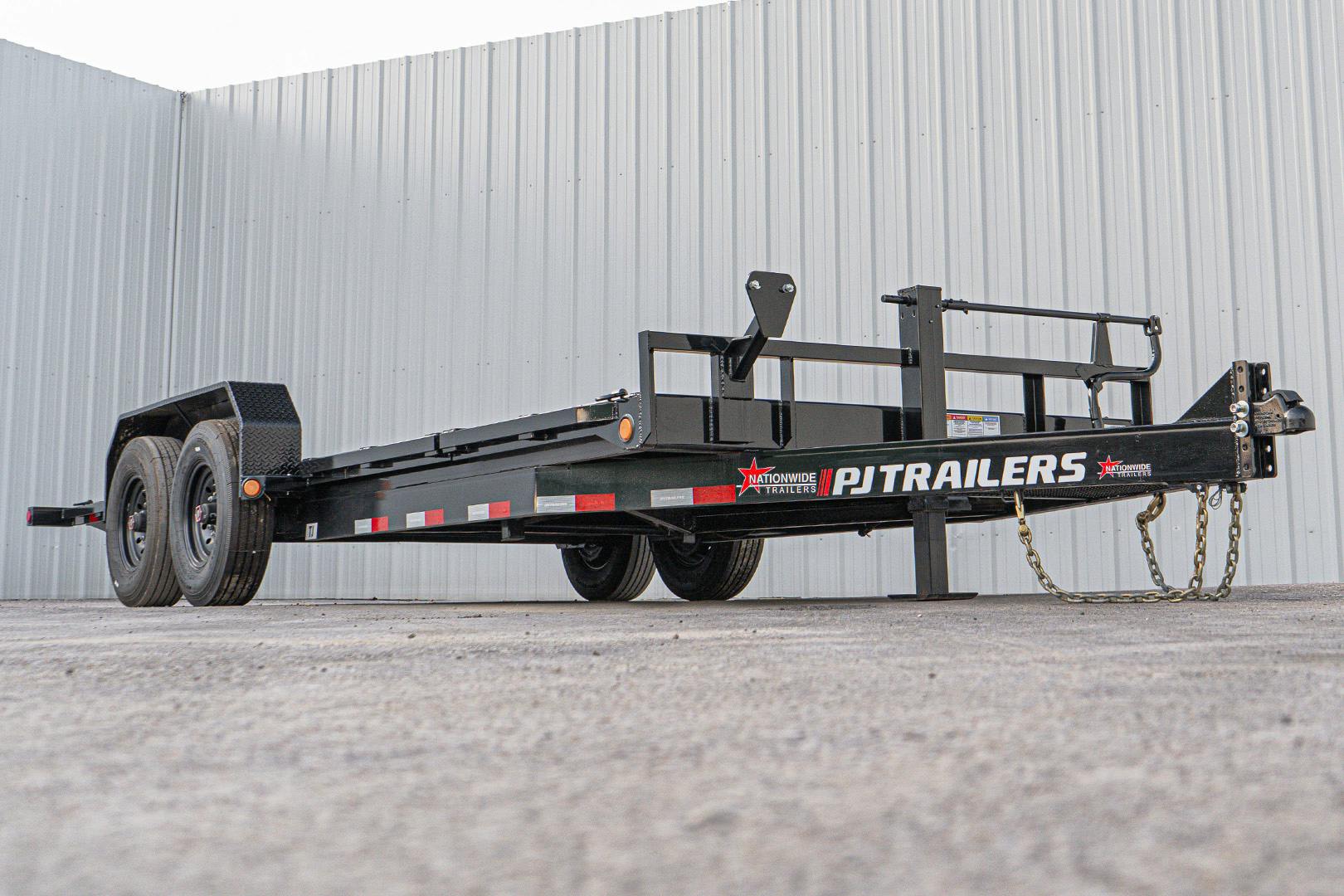 PJ Trailers 20'x82" 6" Channel Hydraulic Equipment Gravity Tilt Trailer (TJ) - Stock #84240 - Image 6 of 20