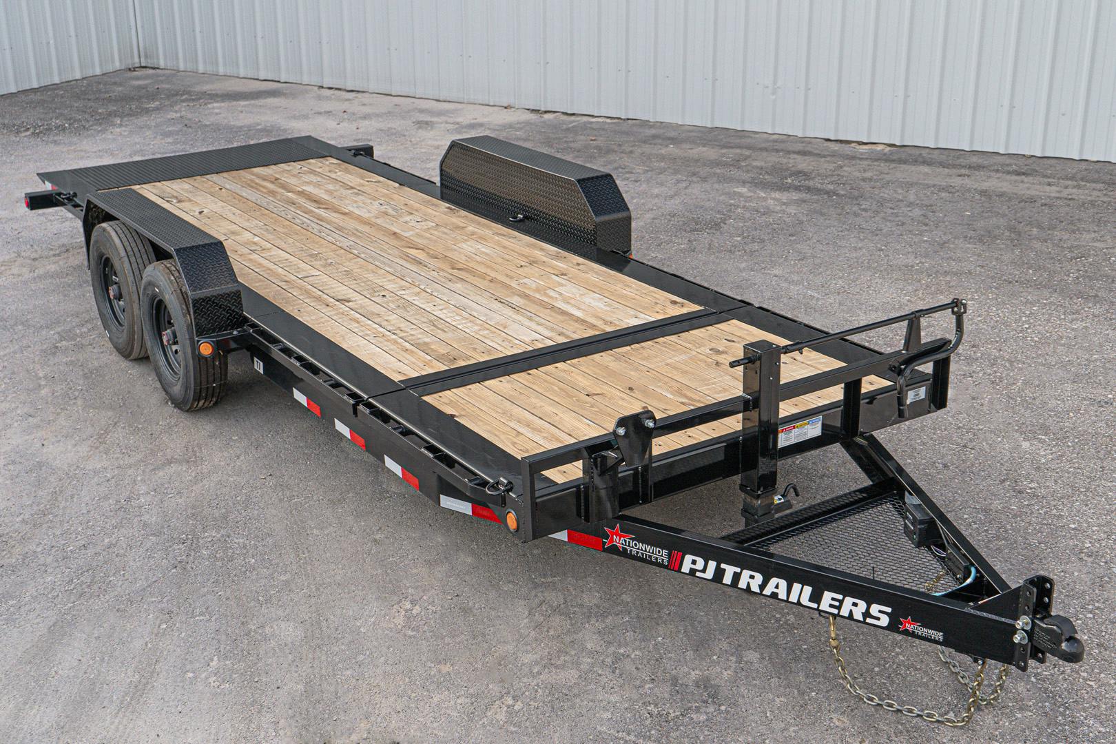 PJ Trailers 20'x82" 6" Channel Hydraulic Equipment Gravity Tilt Trailer (TJ) - Stock #84240 - Image 7 of 20