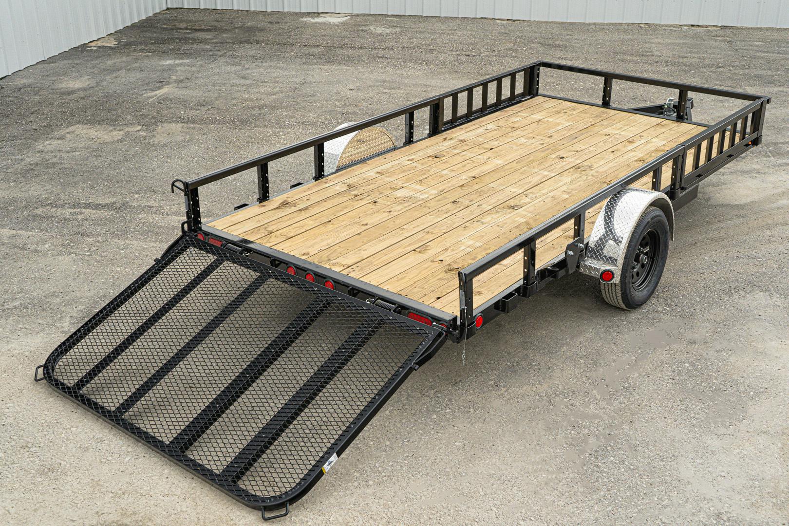 PJ Trailers 14'x83" Single Axle 4" Channel Utility Trailer (U8) - Stock #84248 - Image 15 of 19