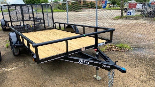 X-ON 12'x77" Utility Trailer w/ 4' Gate (U1) - Image 1