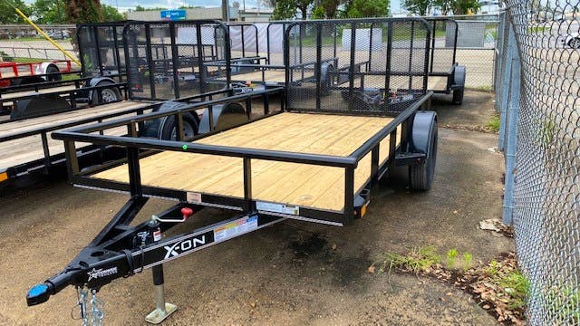 X-ON 12'x77" Utility Trailer w/ 4' Gate (U1) - Image 2