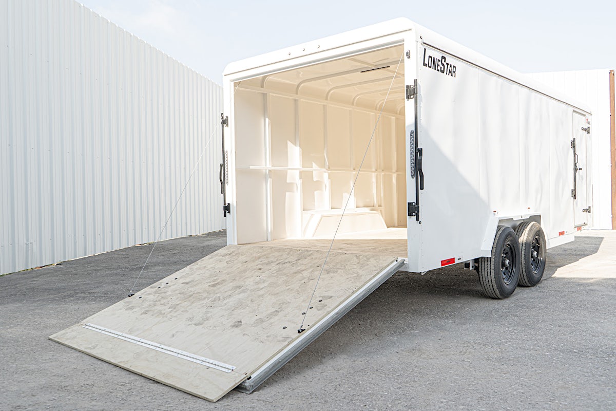 LoneStar 7.10'x20' 14k Steel Enclosed Cargo Trailer w/ Rear Ramp Door (C2) - Image 14