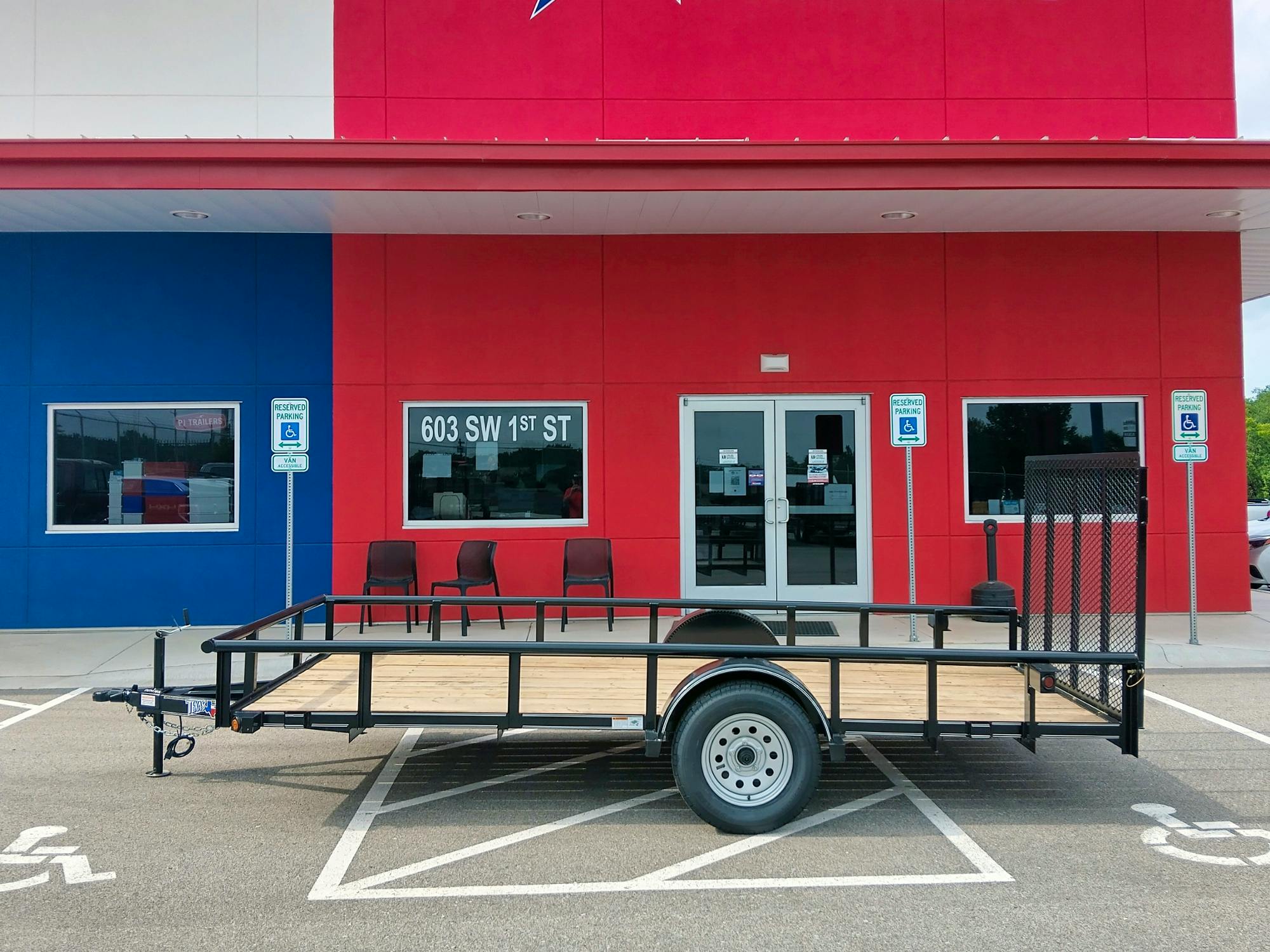 Texas Bragg 14'x77" Utility Trailer w/ 4' Gate (U1) - Image 2