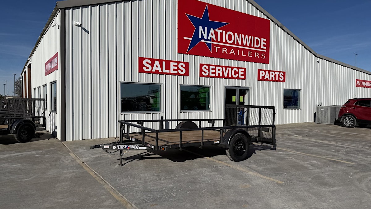 Texas Bragg 12'x77" Utility Trailer w/ 3' Gate & 2' Dovetail (U1) - Image 1