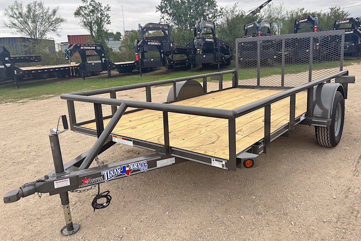 Texas Bragg 10'x77" Utility Trailer w/ 3' Gate (U1) - Image 1