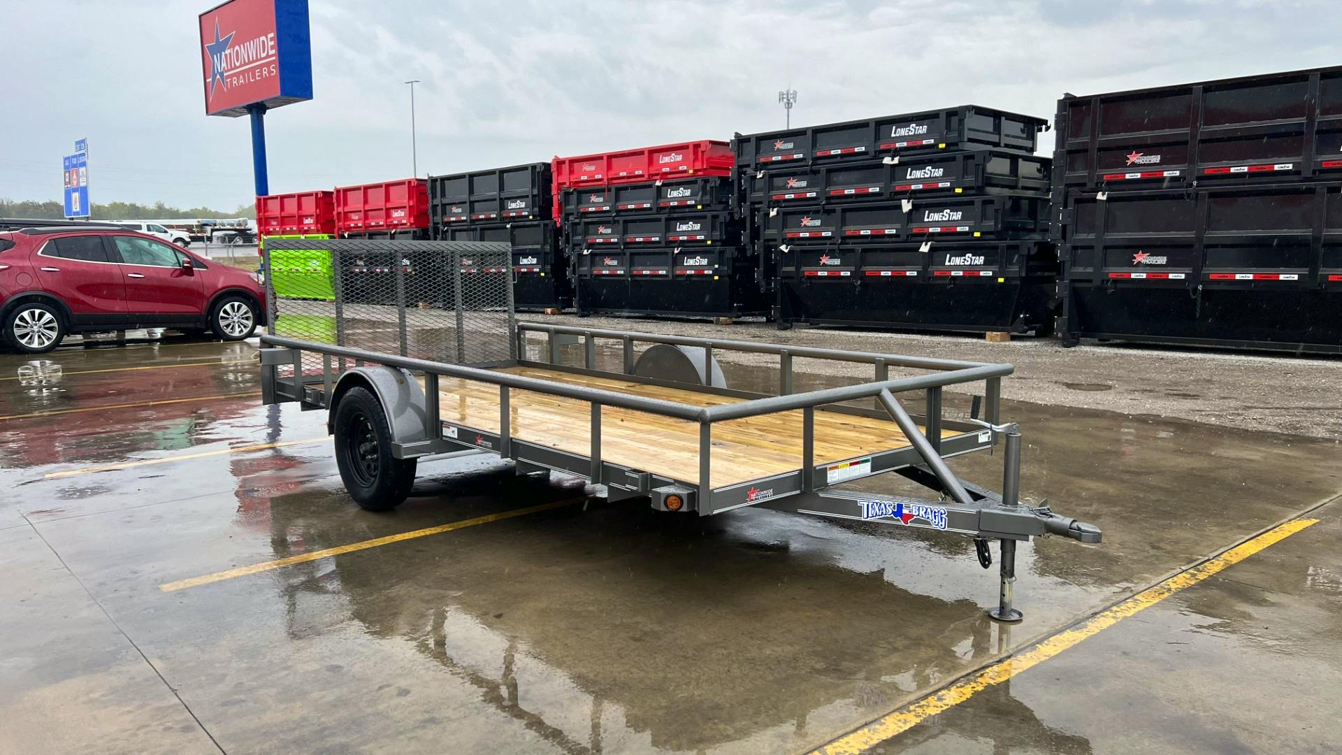 Texas Bragg 14'x77" Utility Trailer w/ 3' Gate (U1) - Stock #84313 - Image 5 of 7