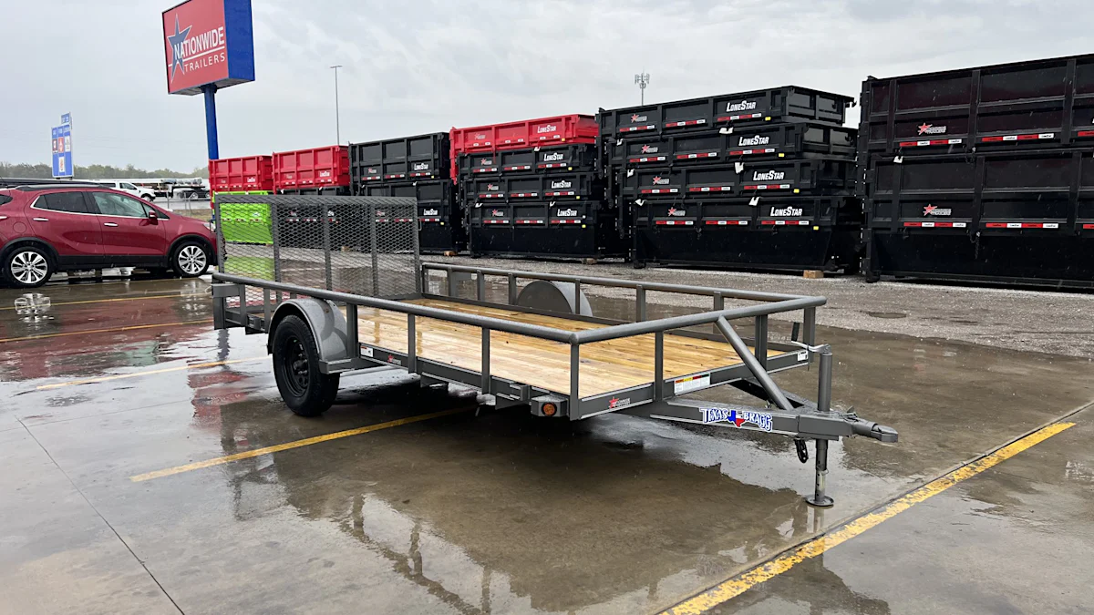 Texas Bragg 14'x77" Utility Trailer w/ 3' Gate (U1) - Stock #84313 - Image 5 of 7 Texas Bragg 14'x77" Utility Trailer w/ 3' Gate (U1) - Stock #84313 - Image 5 of 7