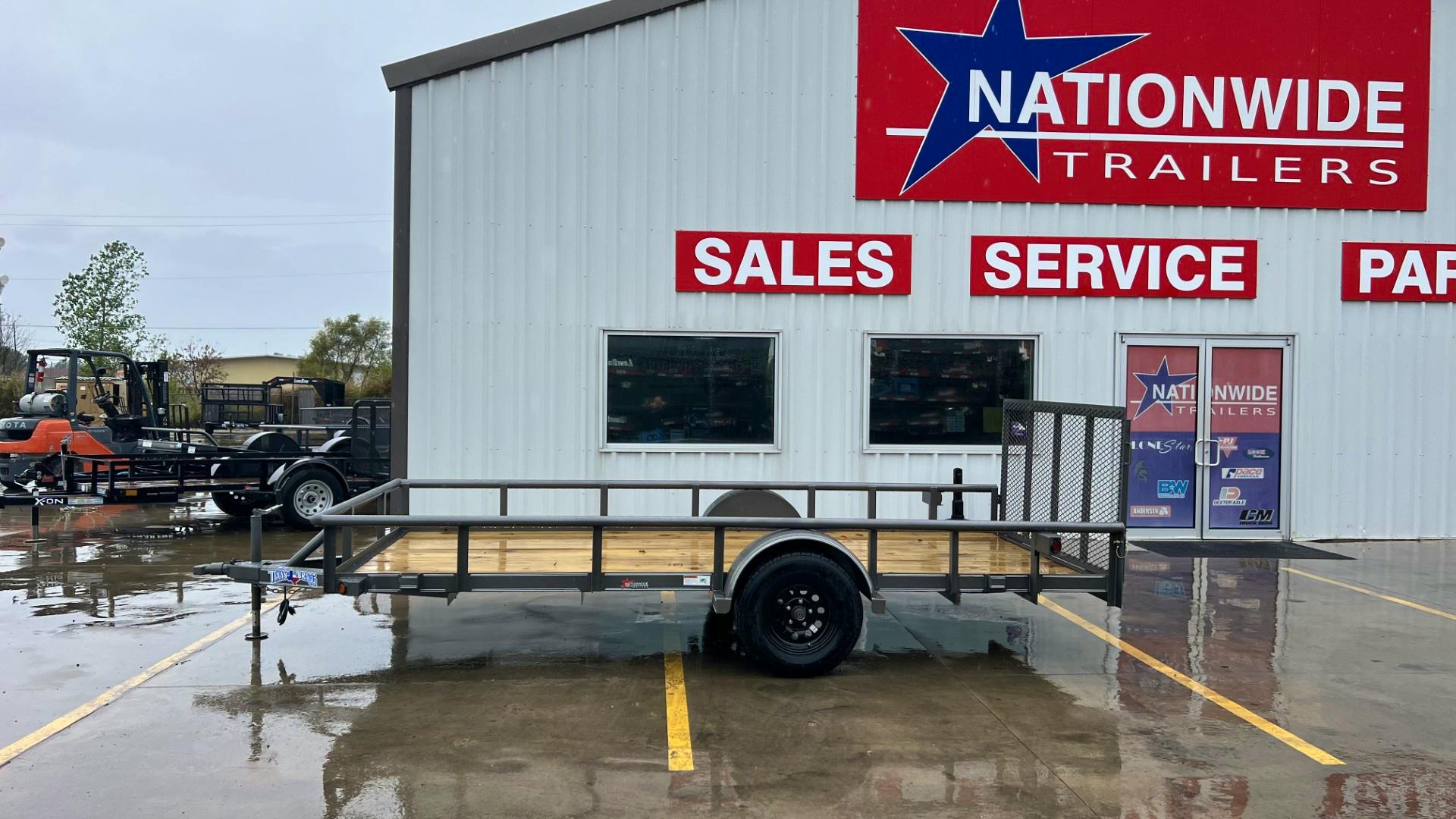Texas Bragg 14'x77" Utility Trailer w/ 3' Gate (U1) - Stock #84313 - Image 2 of 7