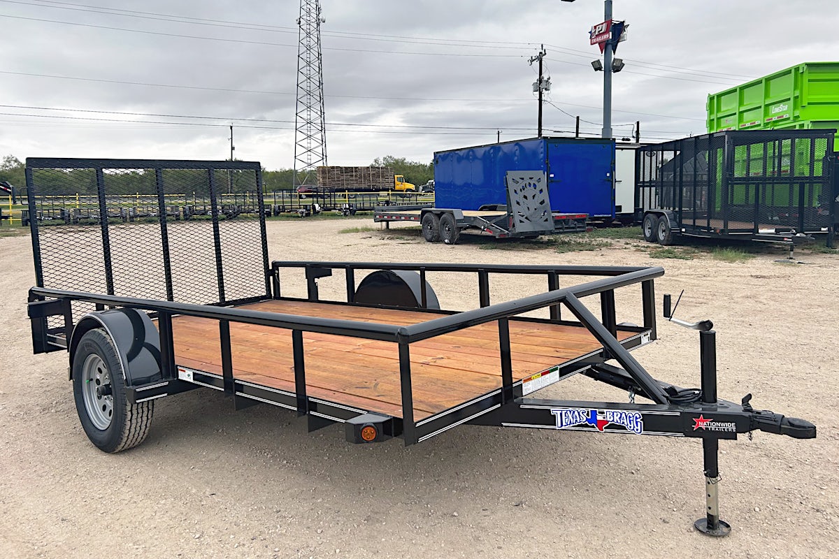 Texas Bragg 12'x72" Utility Trailer w/ 4' Gate (U1) - Image 2