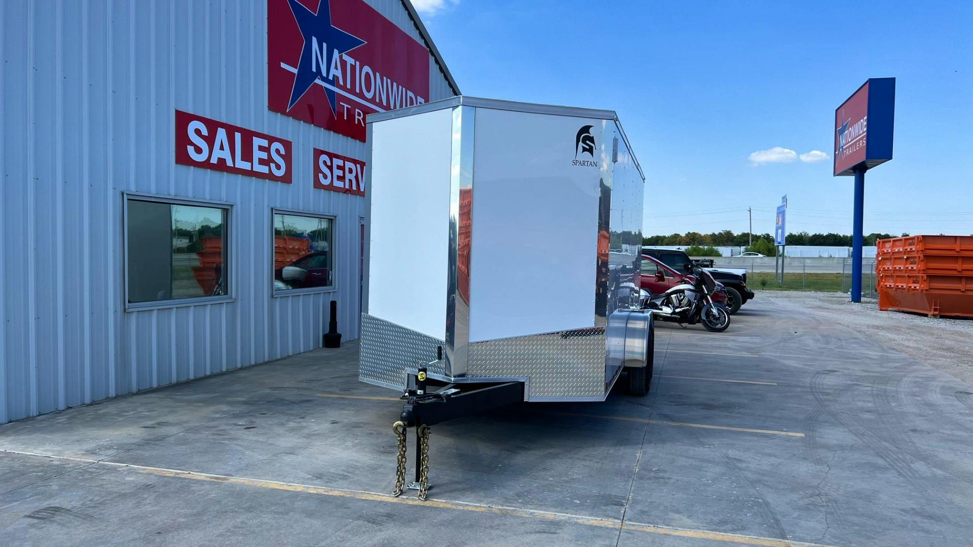 Spartan 7'x16' Enclosed Cargo Trailer w/ Rear Ramp Door (C2) - Image 7