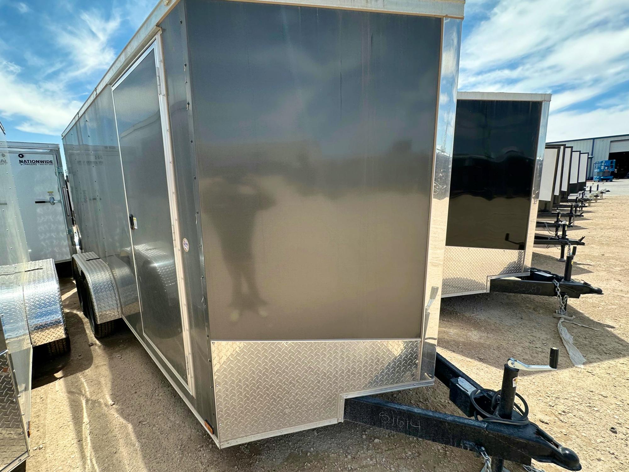 Spartan 7'x16' Enclosed Cargo Trailer w/ Rear Ramp Door (C2) - Stock #84378 - Image 1 of 3