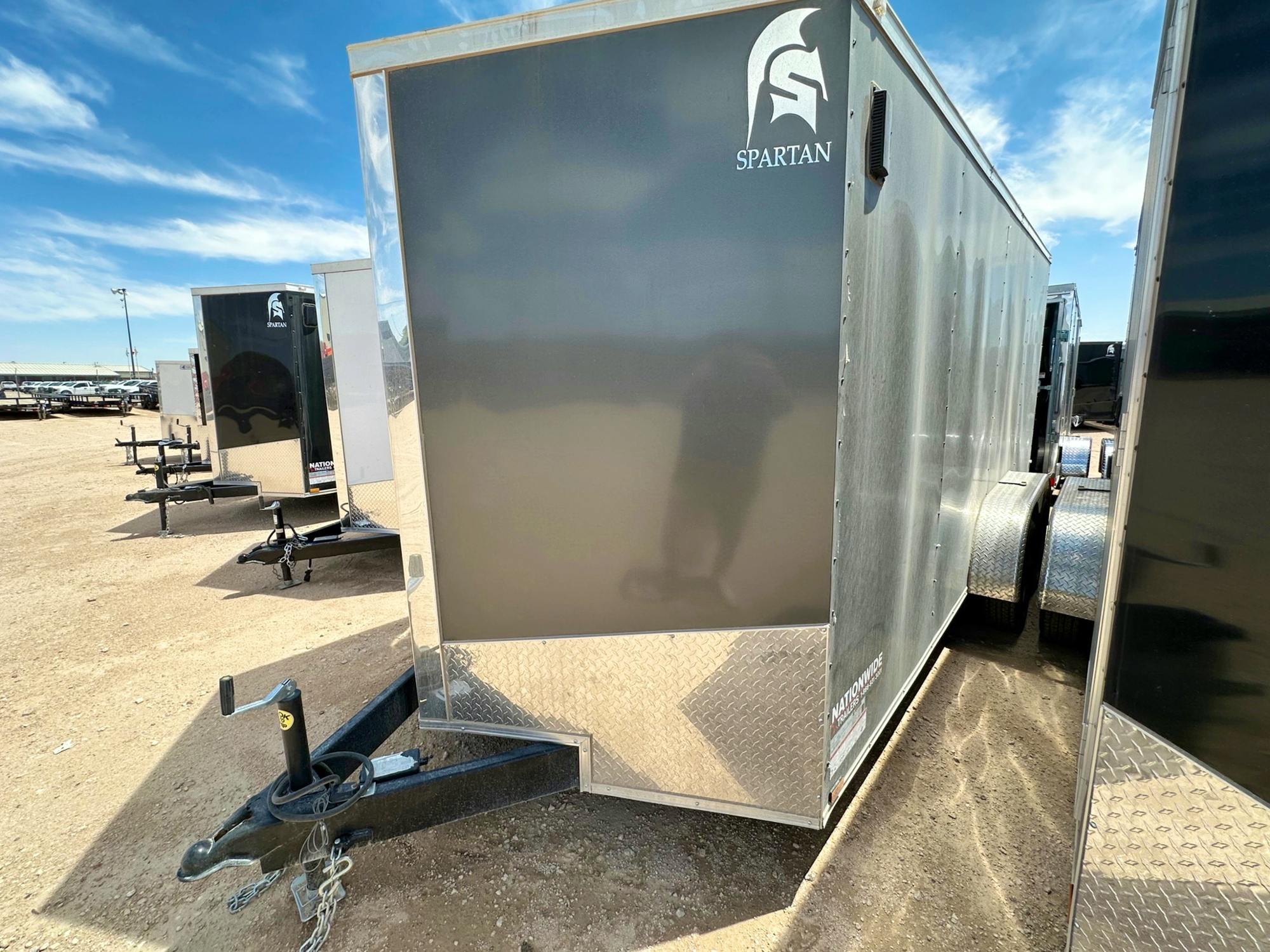Spartan 7'x16' Enclosed Cargo Trailer w/ Rear Ramp Door (C2) - Stock #84378 - Image 2 of 3