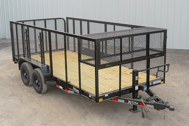 X-ON 16'x83" Landscape Trailer w/ 4' Sides & 4' Gate (L2)