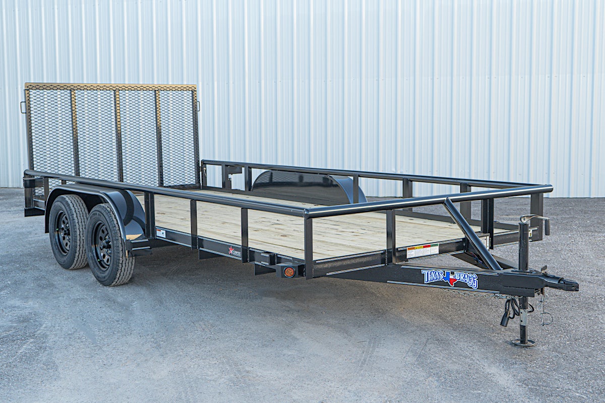 Texas Bragg 16'x83" Utility Trailer w/ 4' Gate (U2) - Image 3