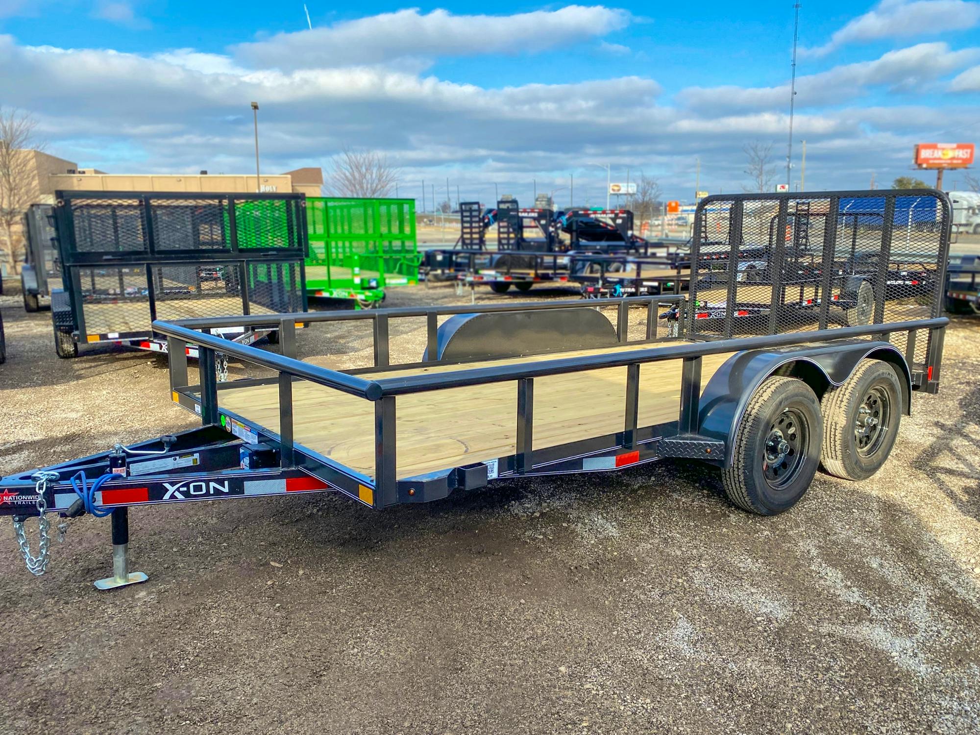 X-ON 14'x83" Utility Trailer w/ 4' Gate (U2)