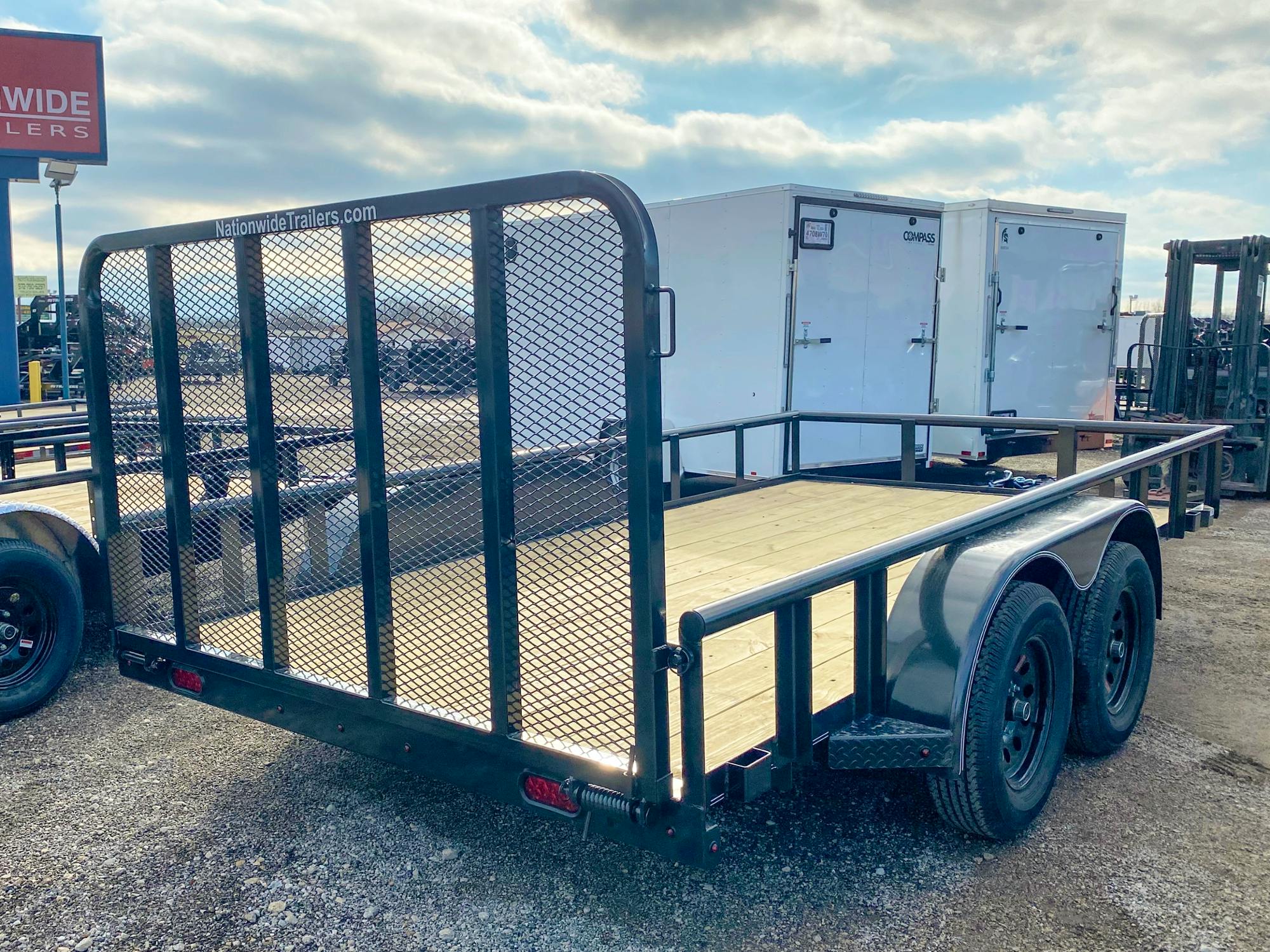 X-ON 14'x83" Utility Trailer w/ 4' Gate (U2)