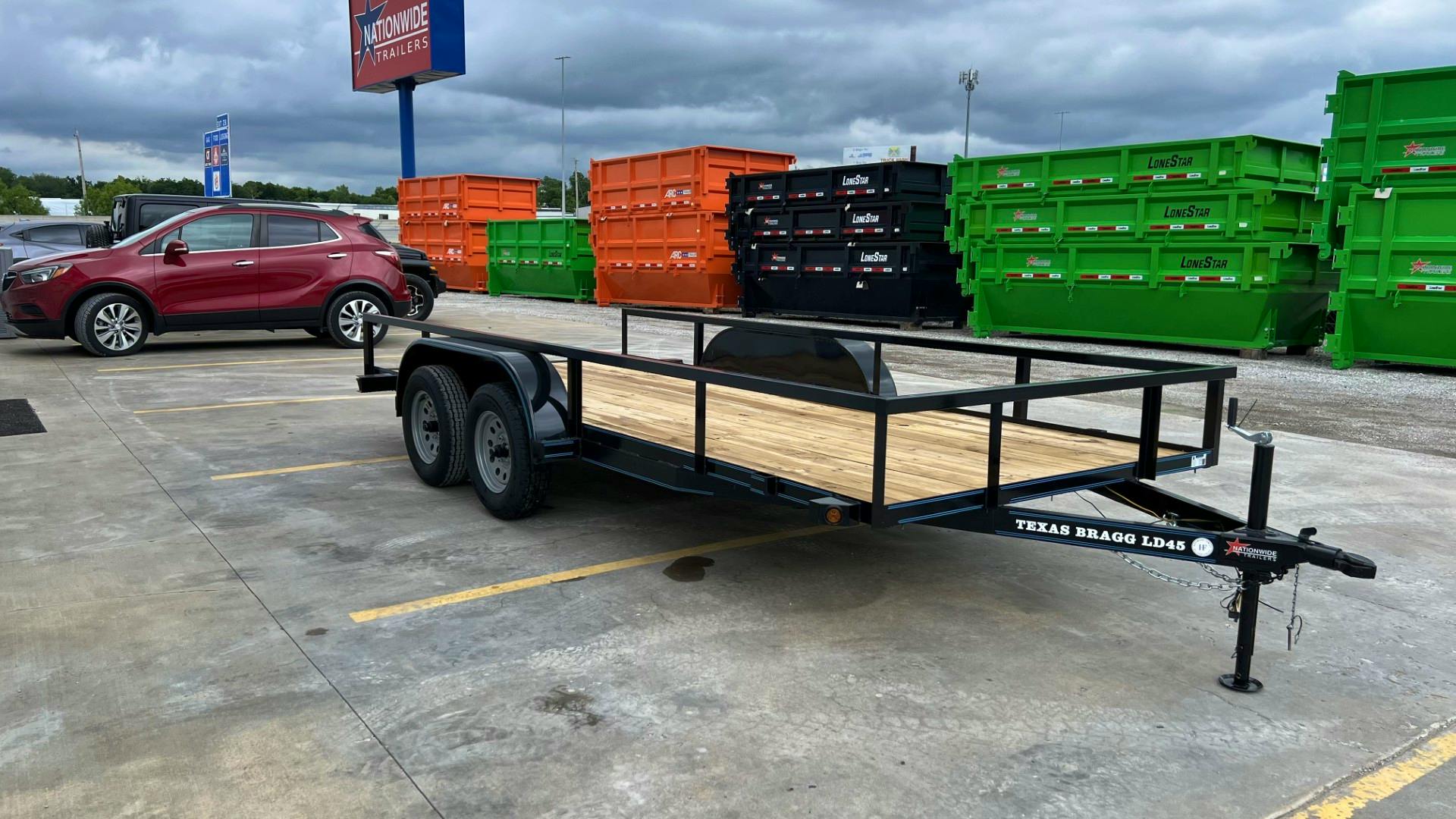 Texas Bragg 16'x77" Square Tube Top Utility Trailer - Image 2