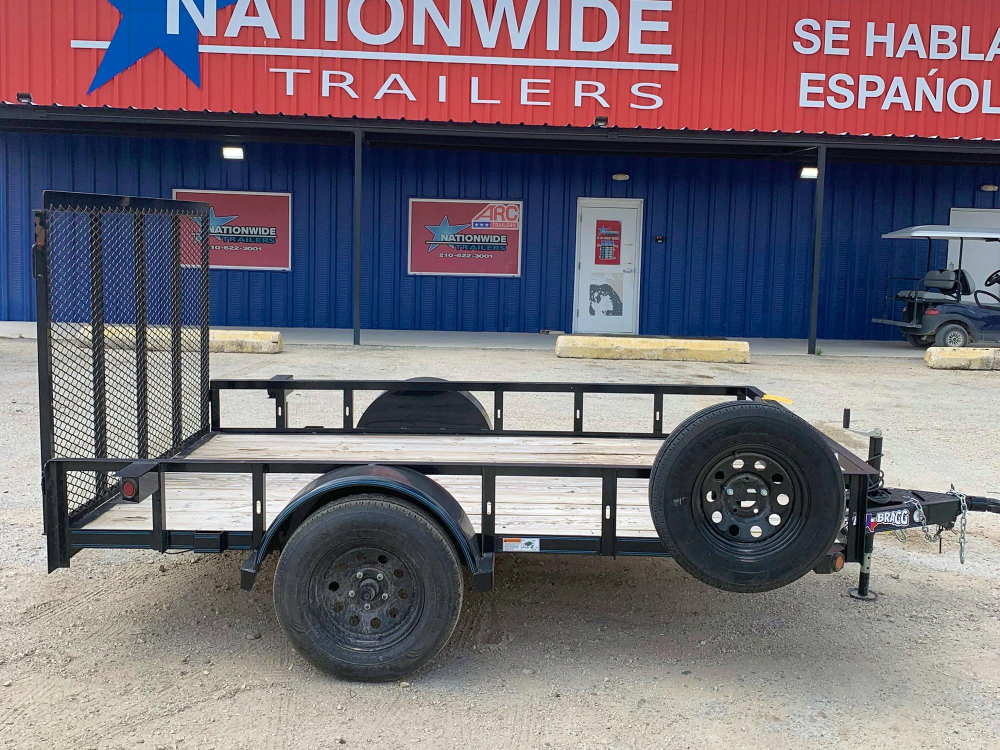 Texas Bragg 10'x77" Utility Trailer w/ 4' Gate (U1) - Stock #84436 - Image 1 of 3