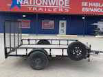 Texas Bragg 10'x77" Utility Trailer w/ 4' Gate (U1) Stock #84436 - Thumbnail 1
