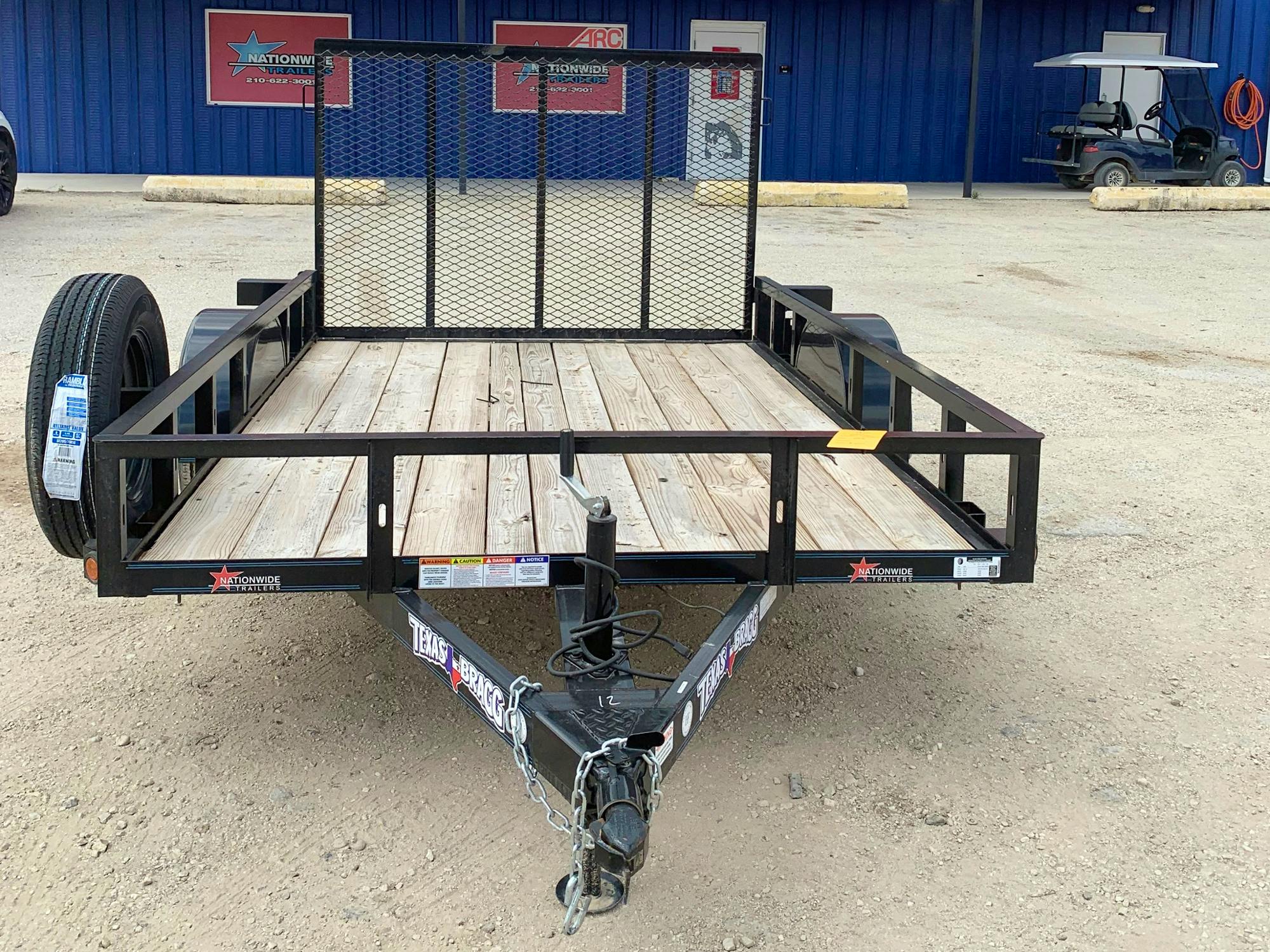 Texas Bragg 10'x77" Utility Trailer w/ 4' Gate (U1) - Stock #84436 - Image 3 of 3