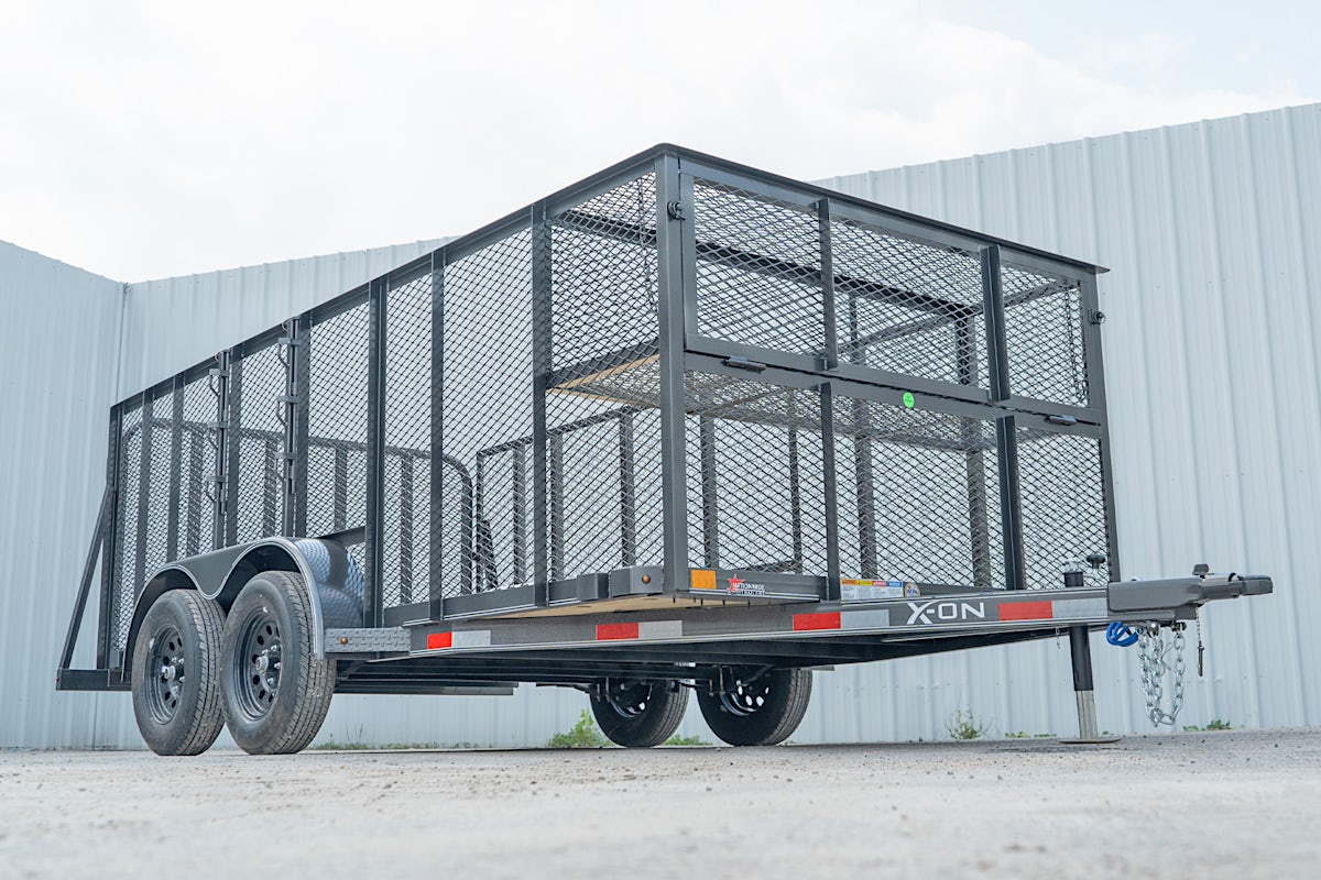 X-ON 14'x83" Landscape Trailer w/ 4' Sides & 4' Gate (L2) - Stock #84471 - Image 3 of 14 X-ON 14'x83" Landscape Trailer w/ 4' Sides & 4' Gate (L2) - Stock #84471 - Image 3 of 14