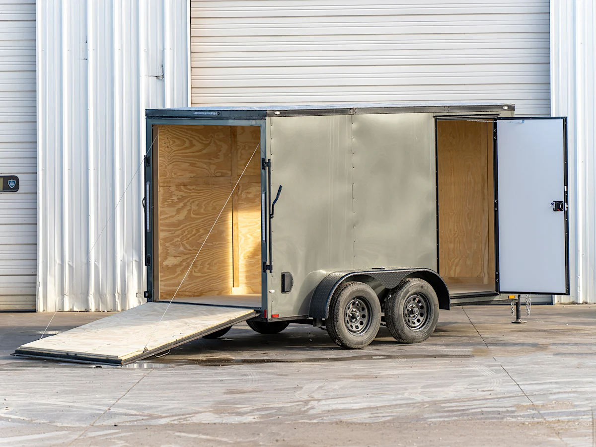 Spartan 6'x12' Enclosed Cargo Trailer w/ Rear Ramp Door (C2) - Stock #84477 - Image 3 of 3 Spartan 6'x12' Enclosed Cargo Trailer w/ Rear Ramp Door (C2) - Stock #84477 - Image 3 of 3