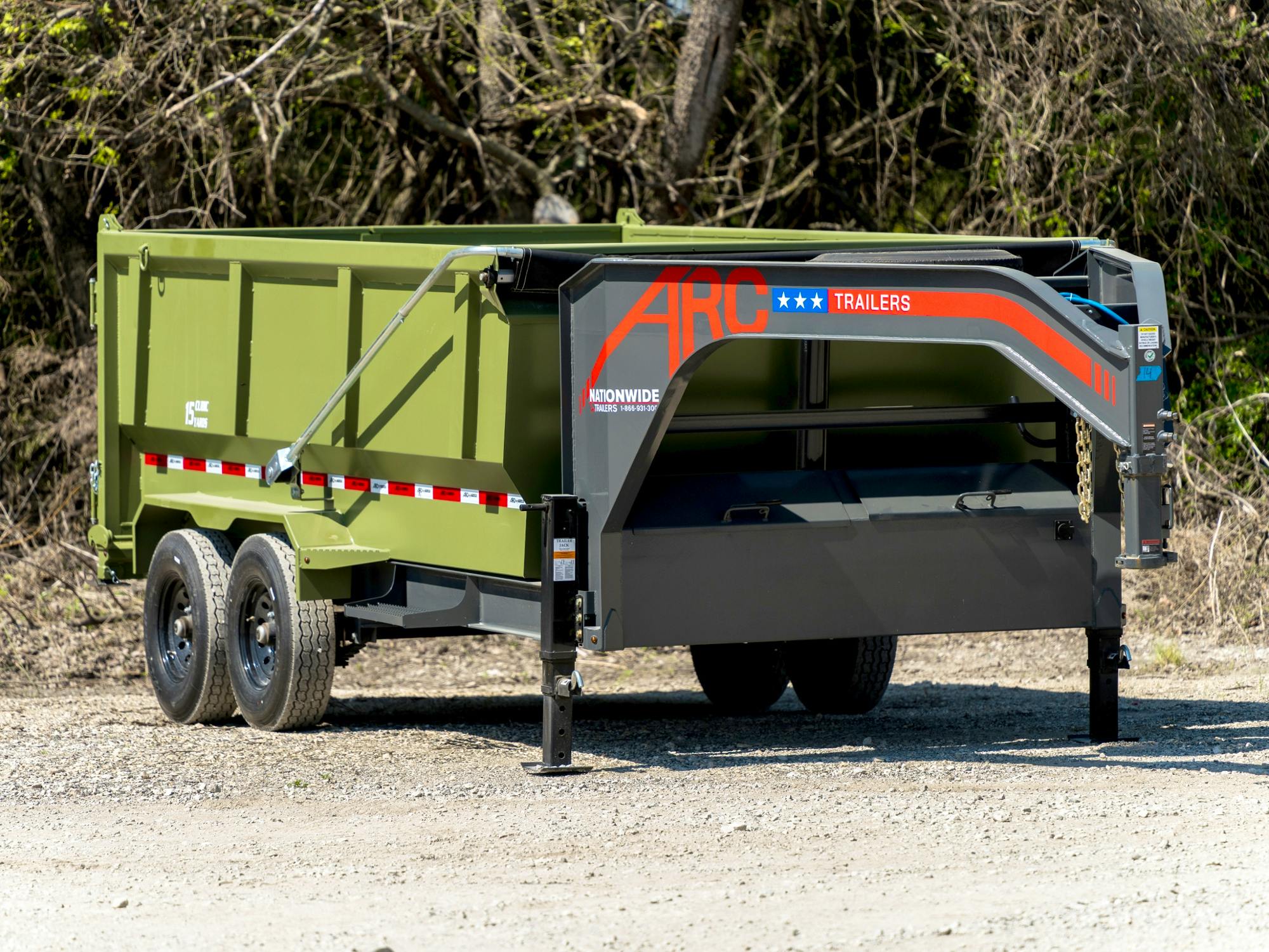 ARC Trailers 14'x83" Gooseneck Telescopic Dump Trailer w/ 4' Sides (GDT) - Stock #84481 - Image 1 of 2