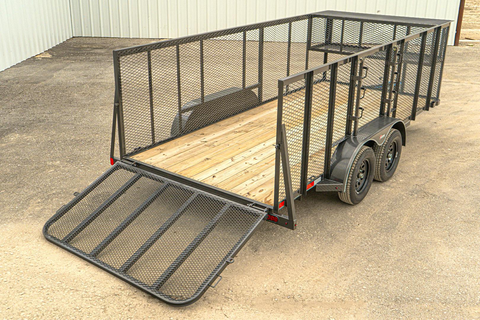 X-ON 16'x83" Landscape Trailer w/ 4' Sides & 4' Gate (L2)
