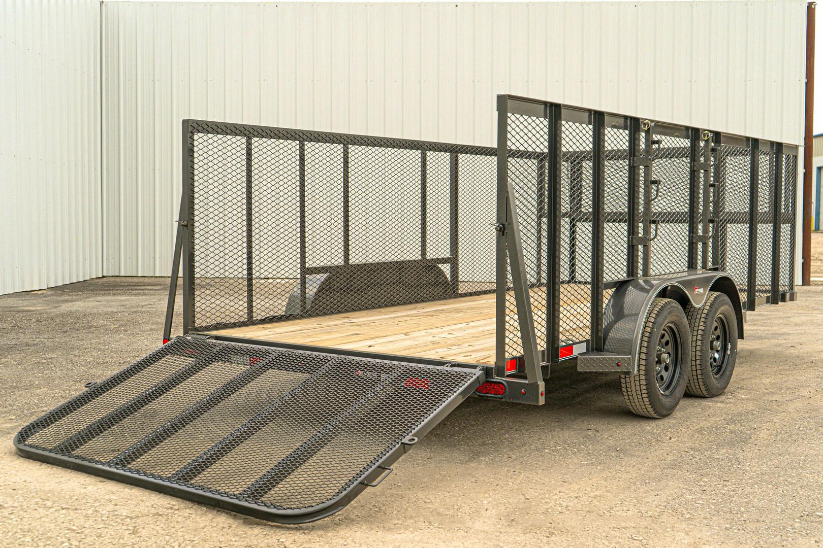 X-ON 16'x83" Landscape Trailer w/ 4' Sides & 4' Gate (L2)