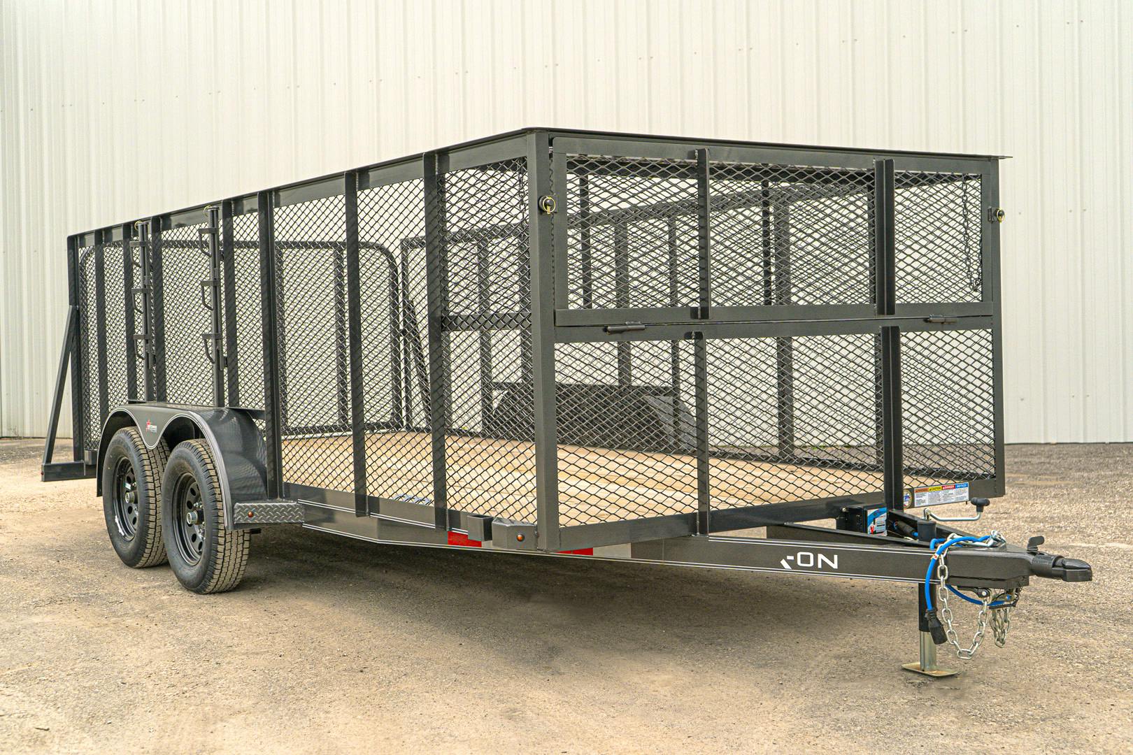 X-ON 16'x83" Landscape Trailer w/ 4' Sides & 4' Gate (L2) - Image 2