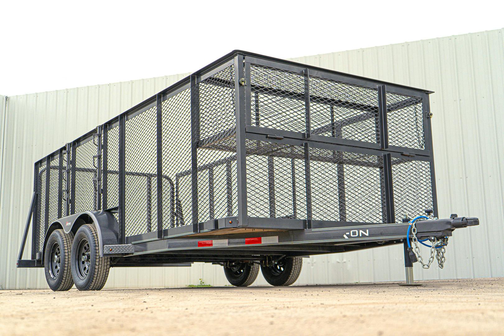 X-ON 16'x83" Landscape Trailer w/ 4' Sides & 4' Gate (L2)