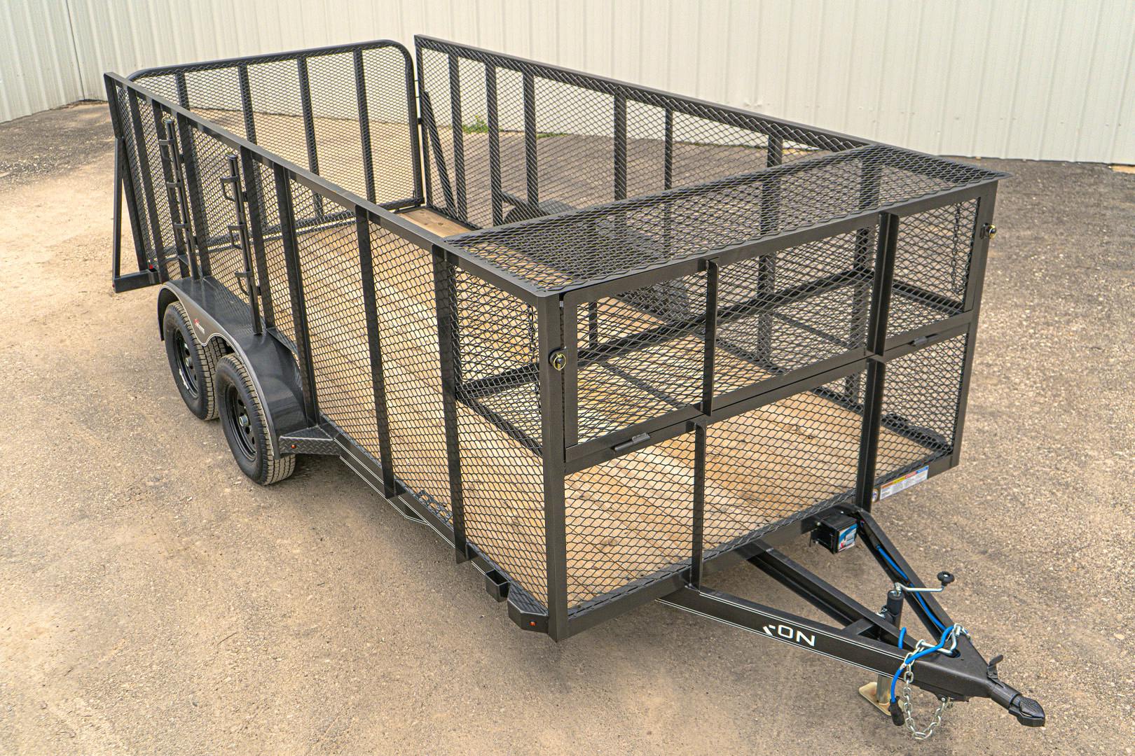 X-ON 16'x83" Landscape Trailer w/ 4' Sides & 4' Gate (L2)
