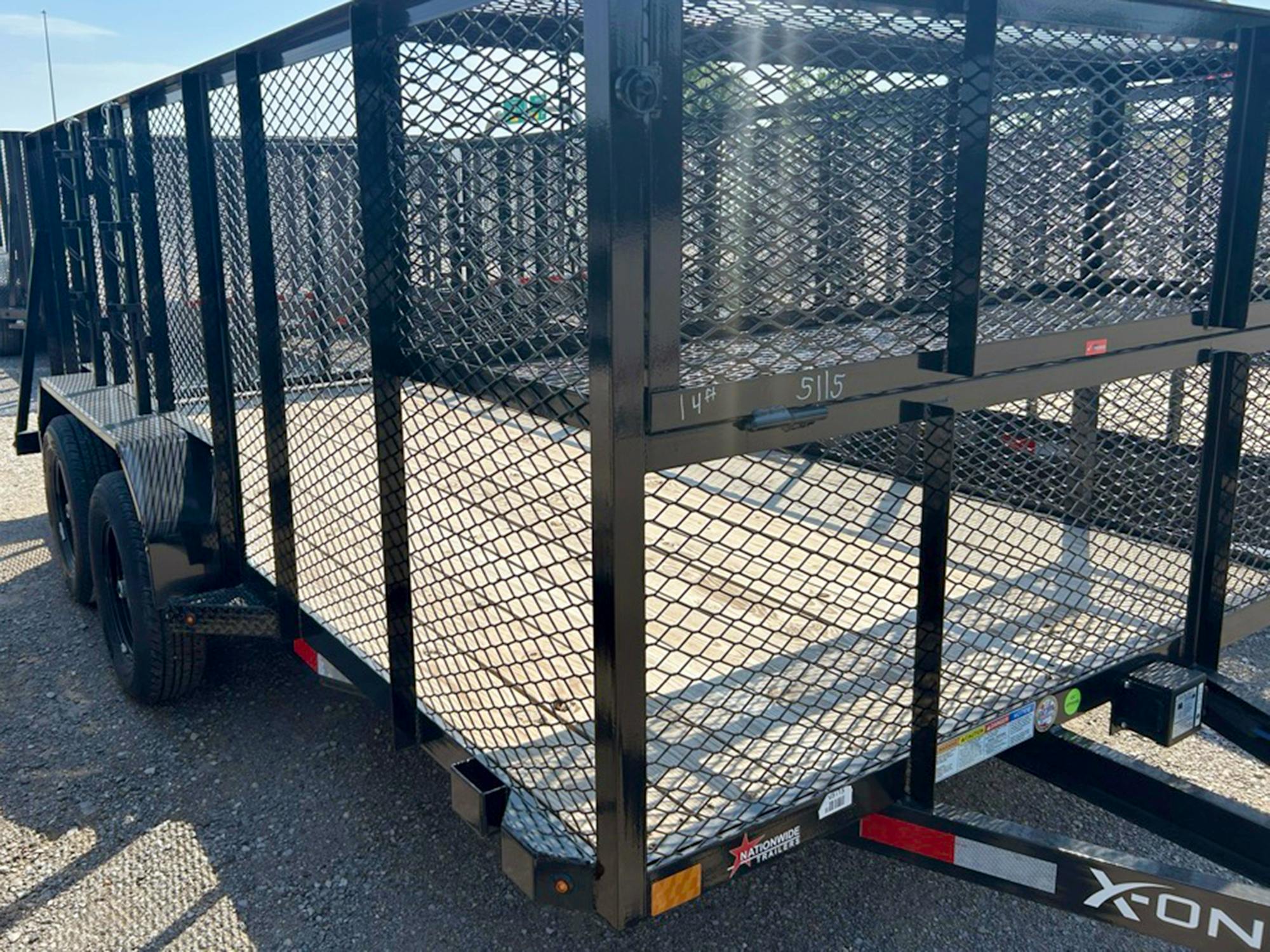 X-ON 14'x83" Landscape Trailer w/ 4' Sides & 4' Gate (L2)