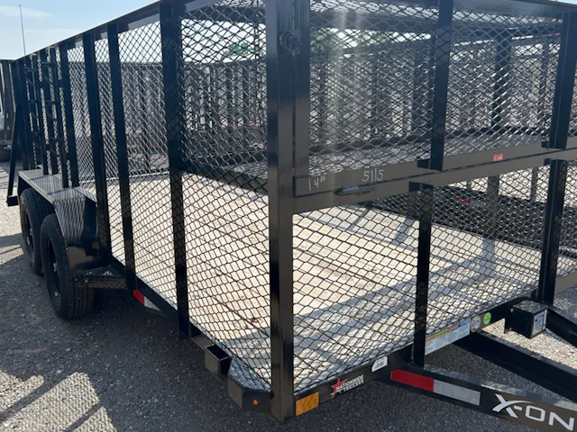 X-ON 14'x83" Landscape Trailer w/ 4' Sides & 4' Gate (L2)