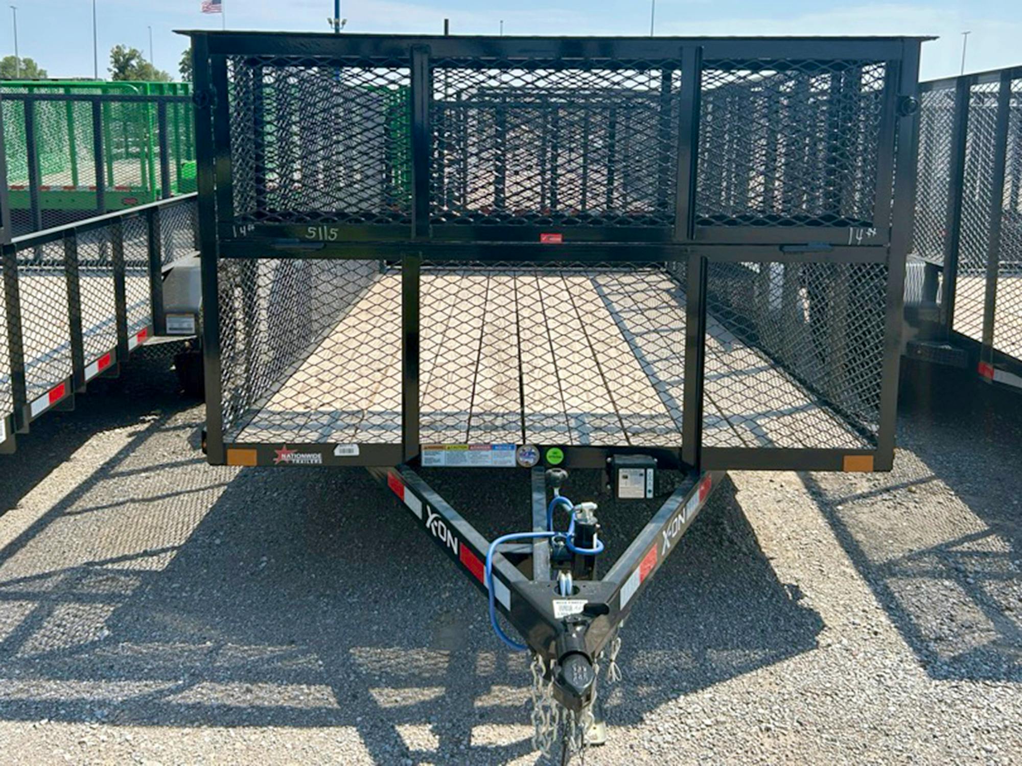 X-ON 14'x83" Landscape Trailer w/ 4' Sides & 4' Gate (L2)