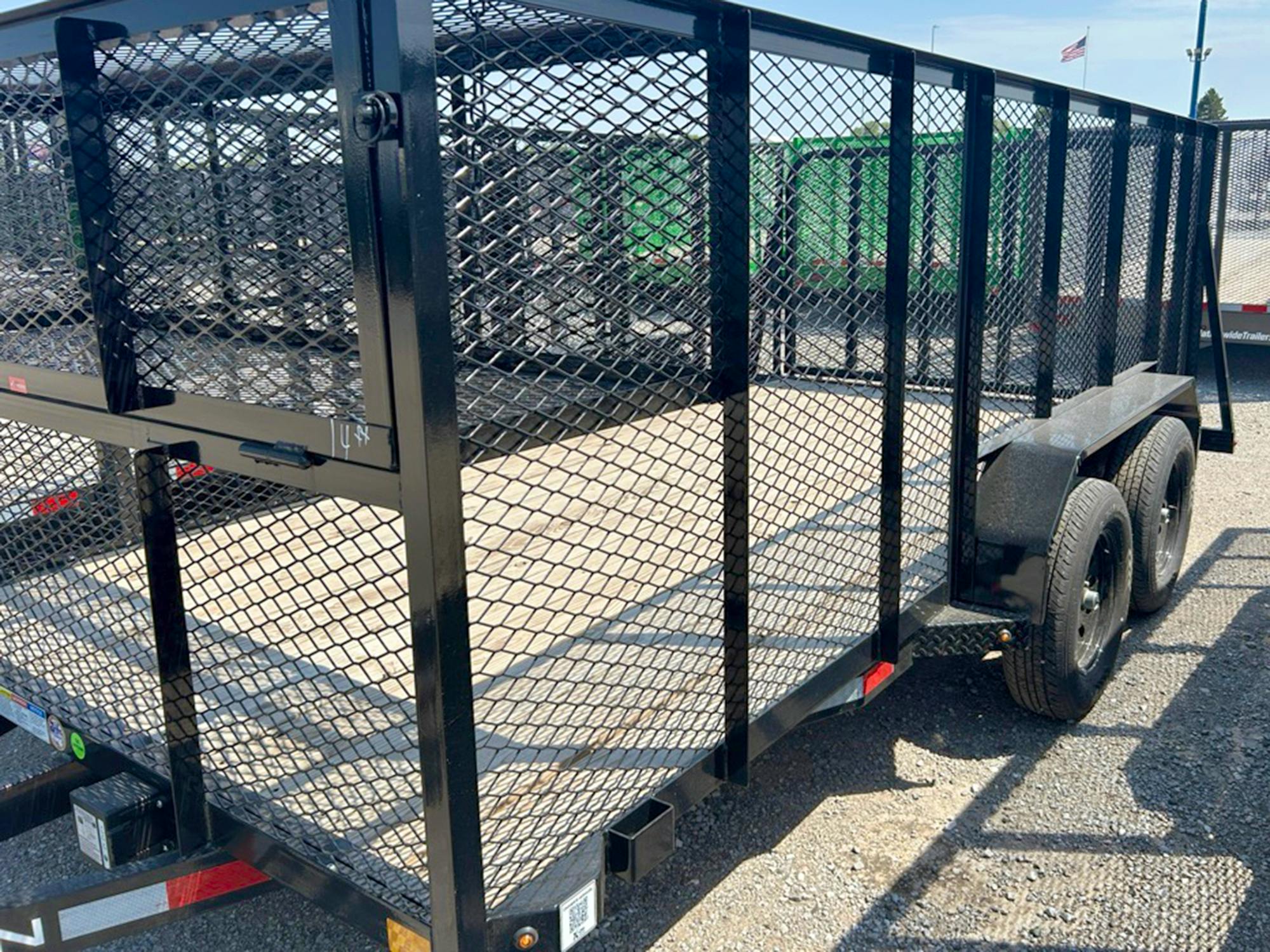 X-ON 14'x83" Landscape Trailer w/ 4' Sides & 4' Gate (L2)