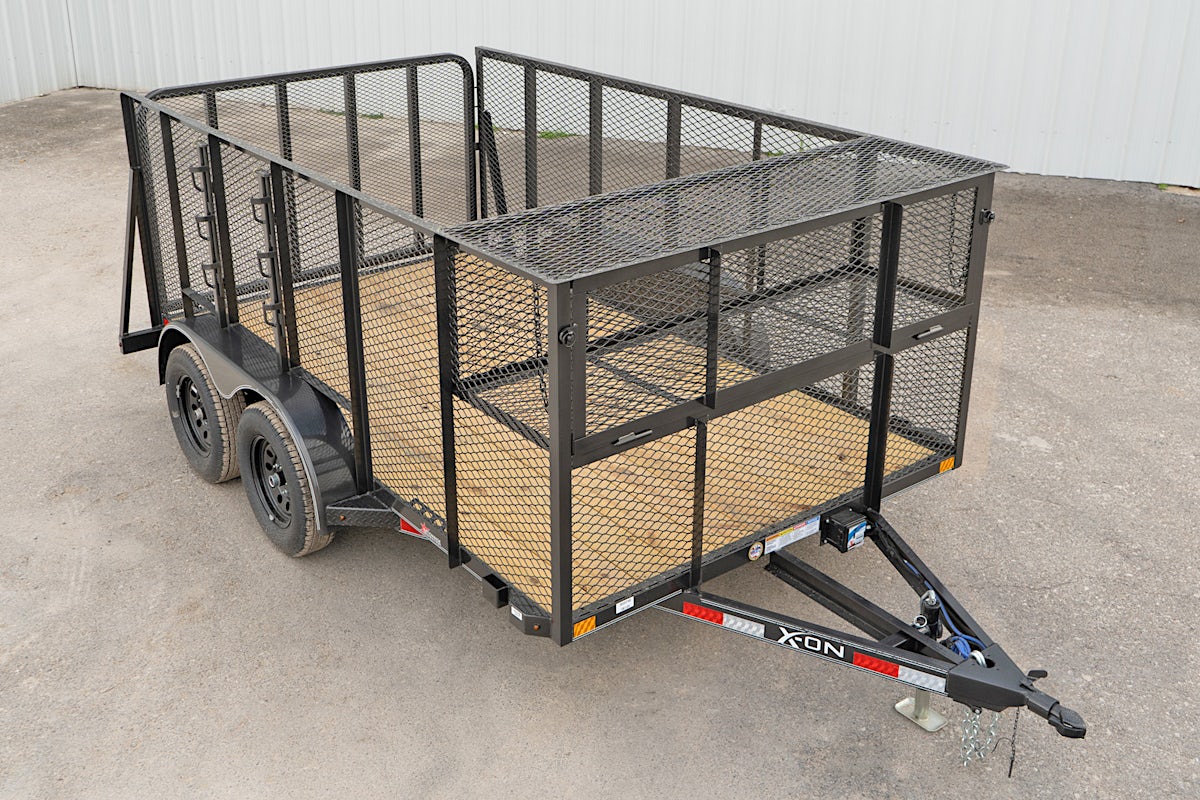 X-ON 14'x83" Landscape Trailer w/ 4' Sides & 4' Gate (L2) - Image 5