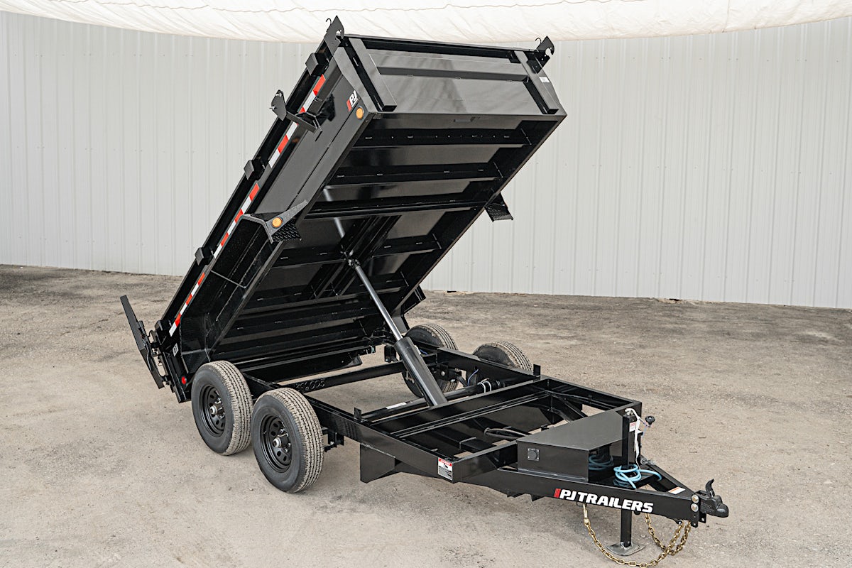 PJ Trailers 12'x72" Hydraulic Dump Trailer w/ 20" Sides (D3) - Image 2