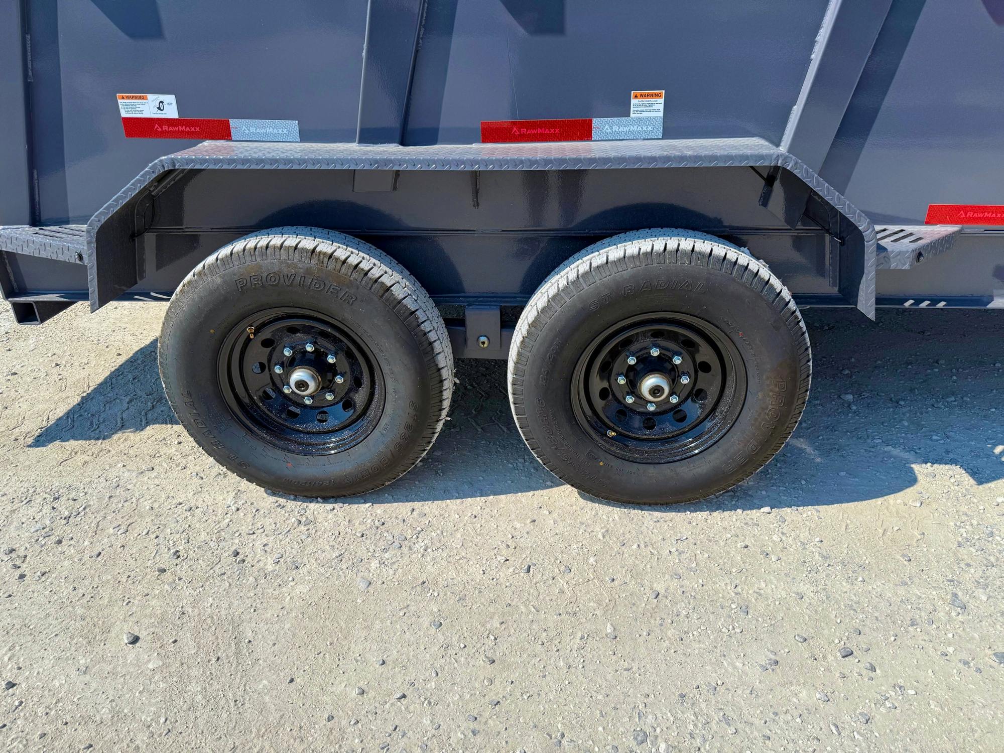 RawMaxx LPXT 16' × 83" 14K Gooseneck Telescopic Dump Trailer